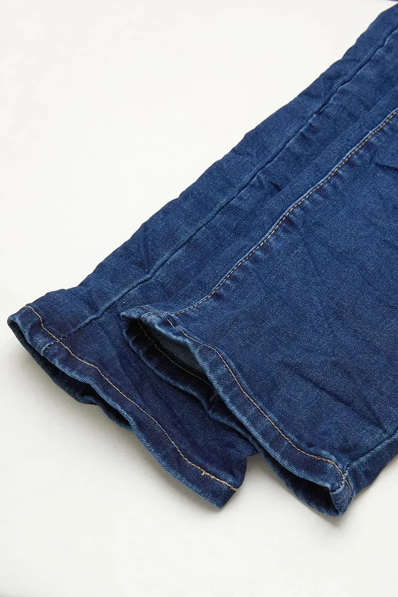 Button Up High Rise Skinny Jeans