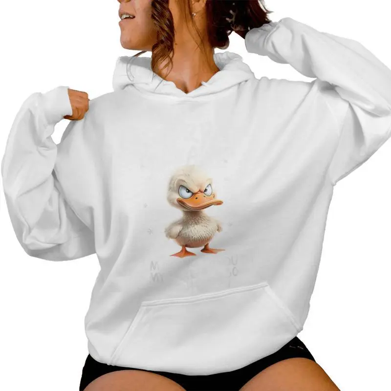 Duck Sorry I'm Cranky I'm Going Through My Terrible 60'S Women Hoodie