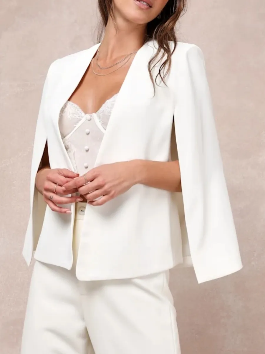Modern Cape Sleeve Blazer
