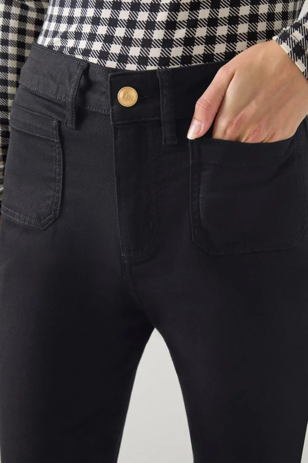 Black Flared High Waist Jeans