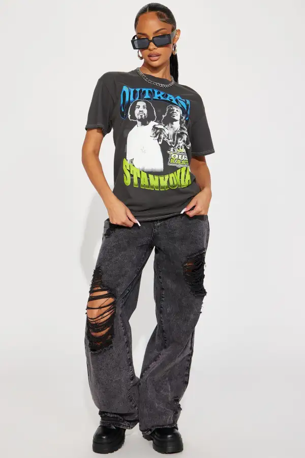Stankonia Outkast Washed Tshirt - Black Wash