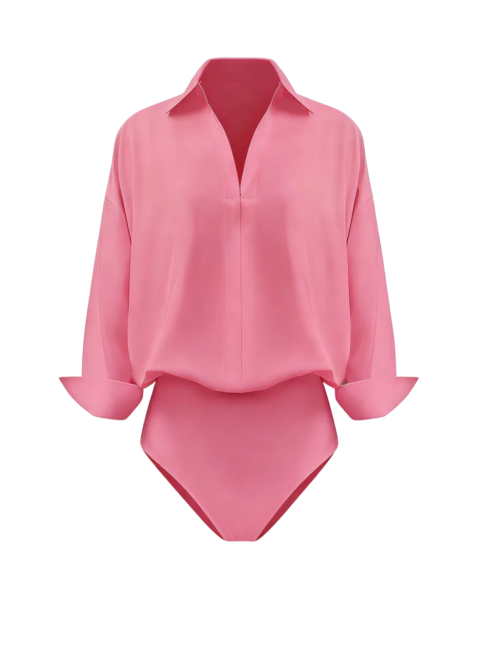 Women's Collared Long Sleeve Bodysuit