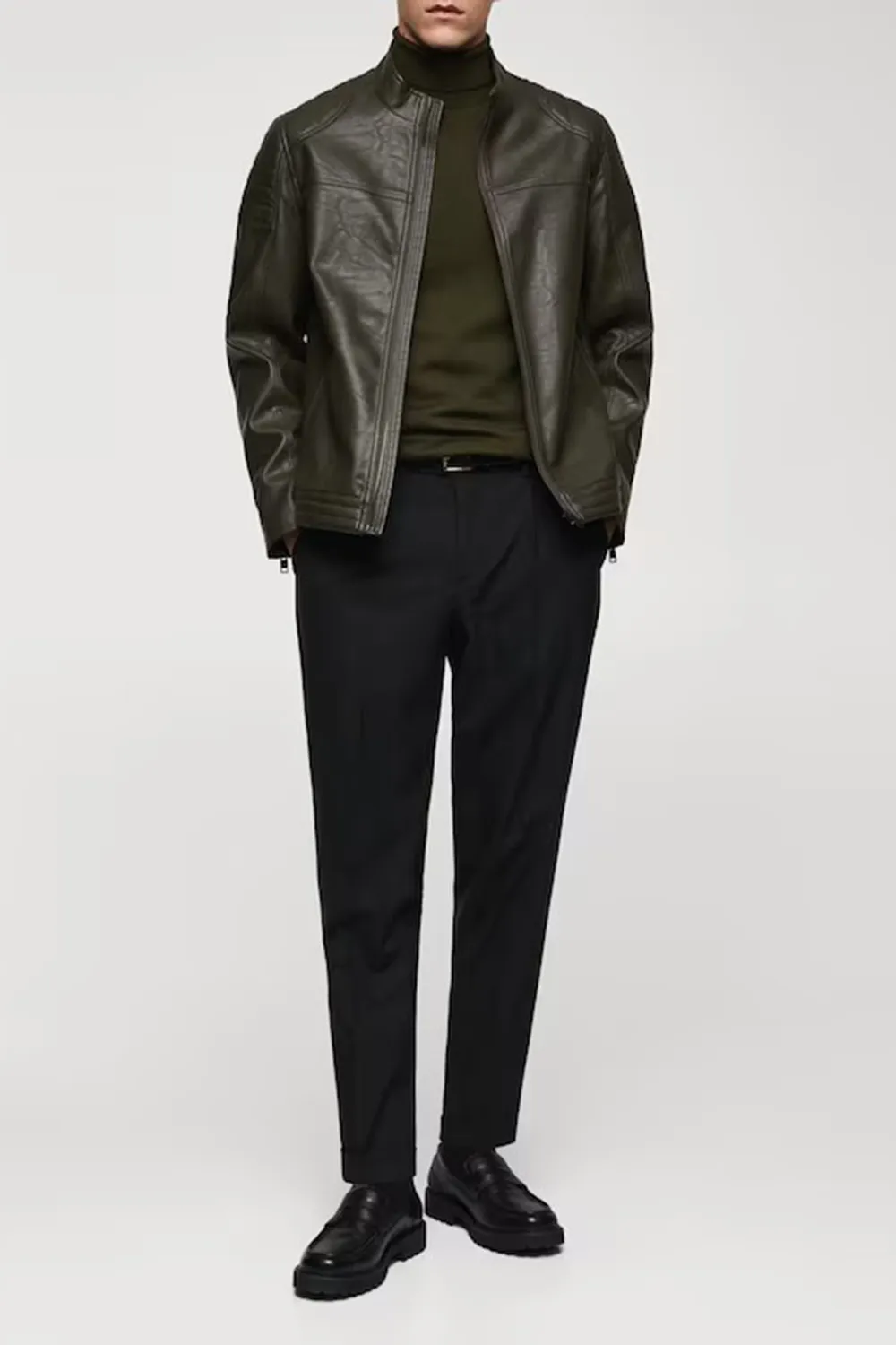 Nappa Leather-Effect Jacket