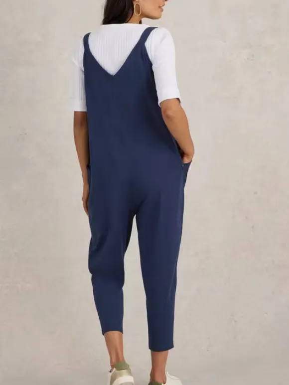 Jersey V Neck Jumpsuit