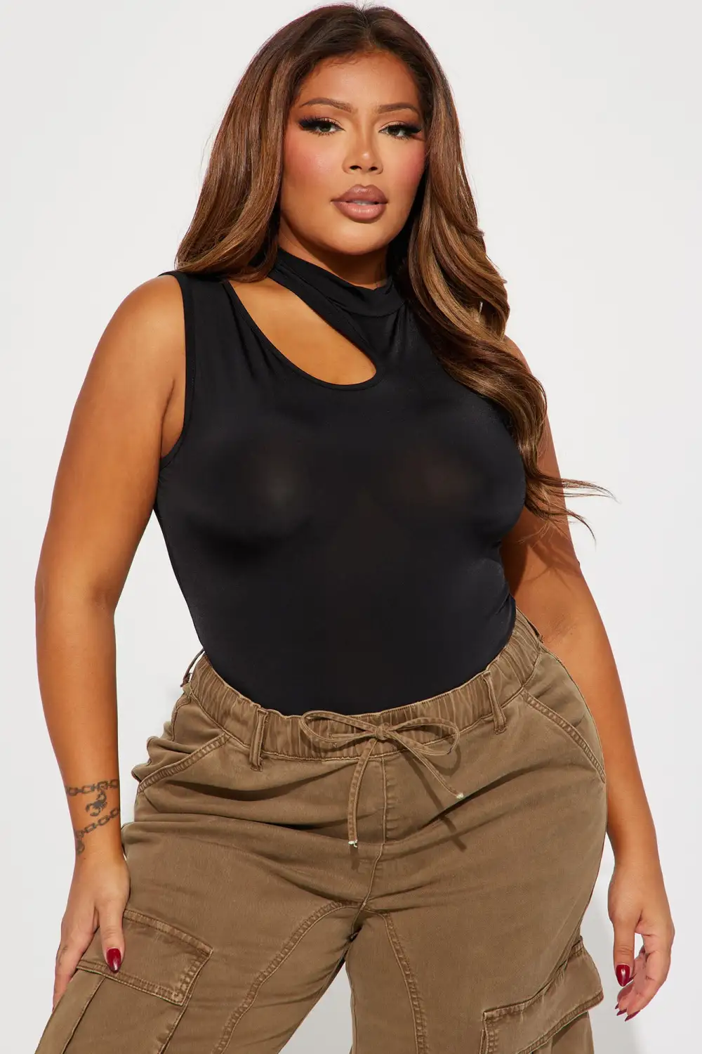 Making Changes Cut Out Bodysuit - Black