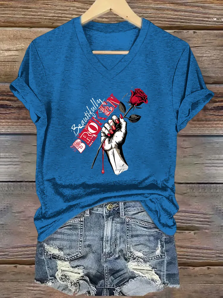 Women's Beautifully Broken Short-Sleeved T-Shirt