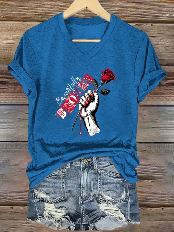 Women's Beautifully Broken Short-Sleeved T-Shirt