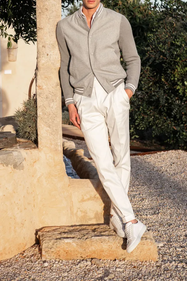 Light Grey College Jacket