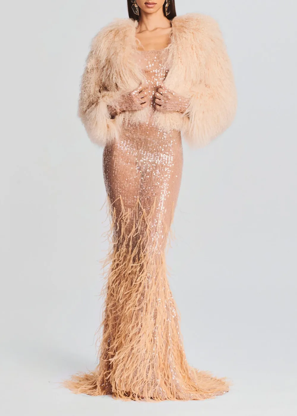 Long Sleeve Fur Jacket