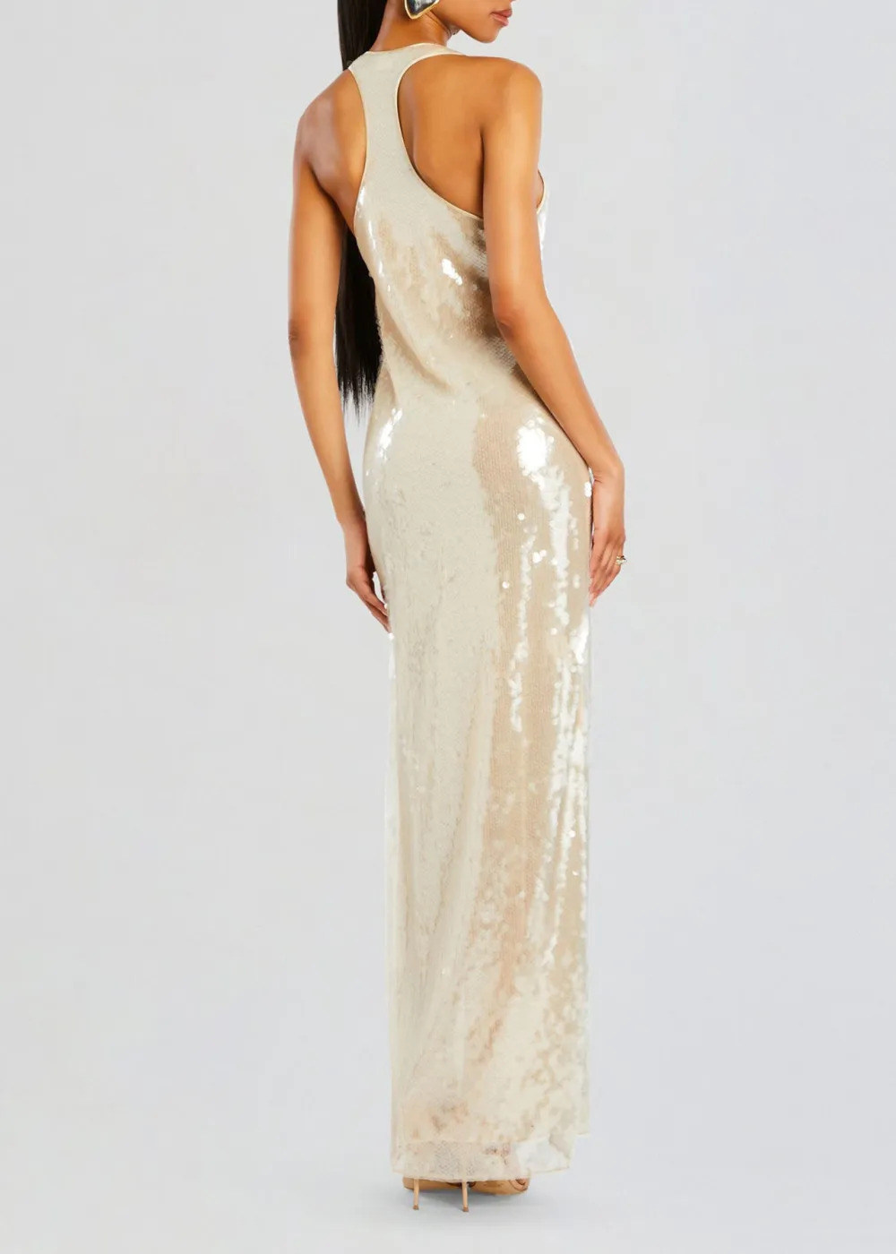 Sequin Tank Maxi Dress