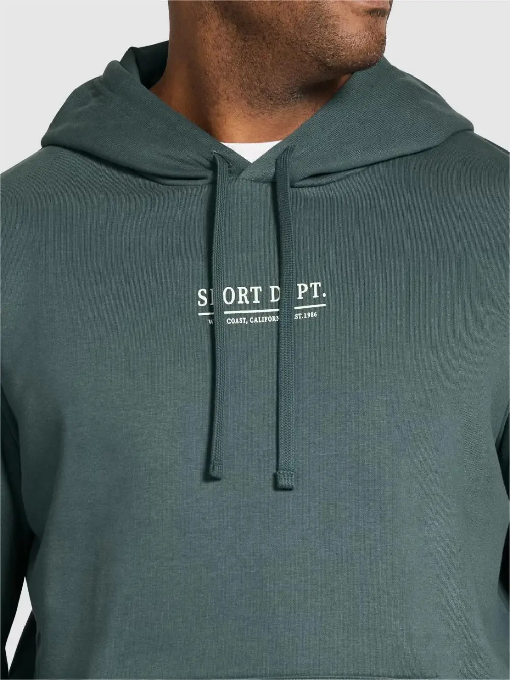 STEEL BLUE PRINT HOODIE