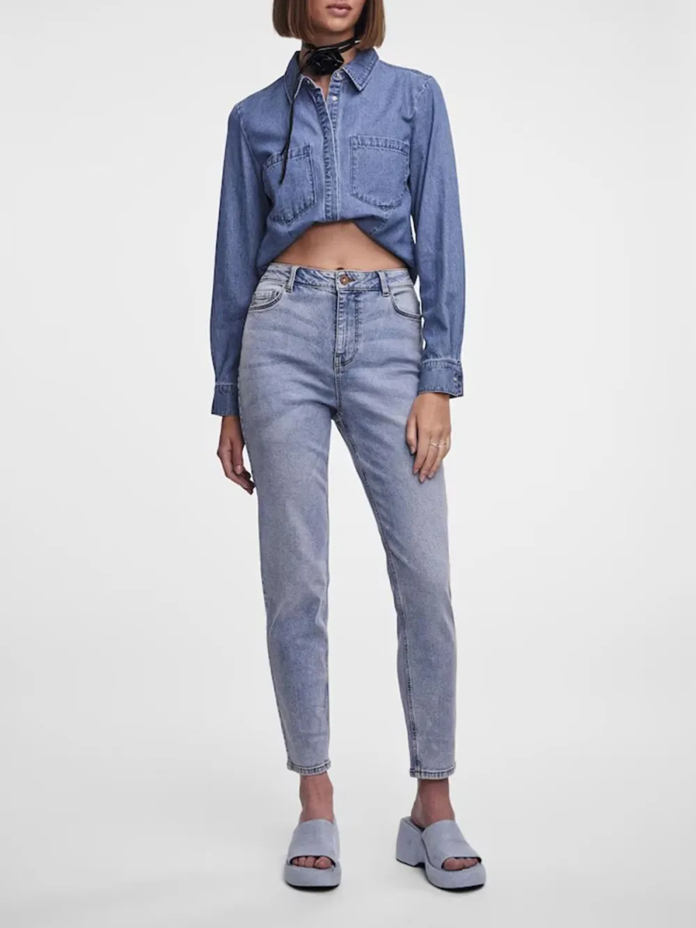 Light Blue Casual Style Jeans