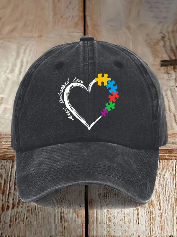 Autism Awareness Print Baseball Cap