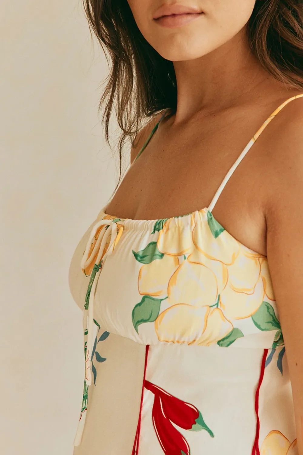 Floral Print Spaghetti Strap Mini Dress