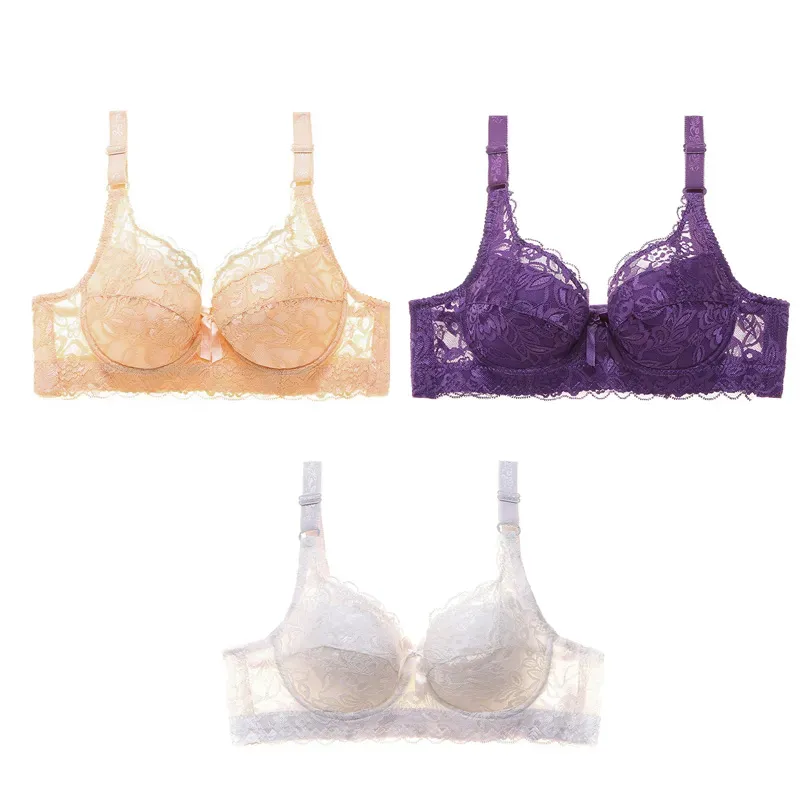 Plus Size Sexy Crop Top Push-up Bras 48D