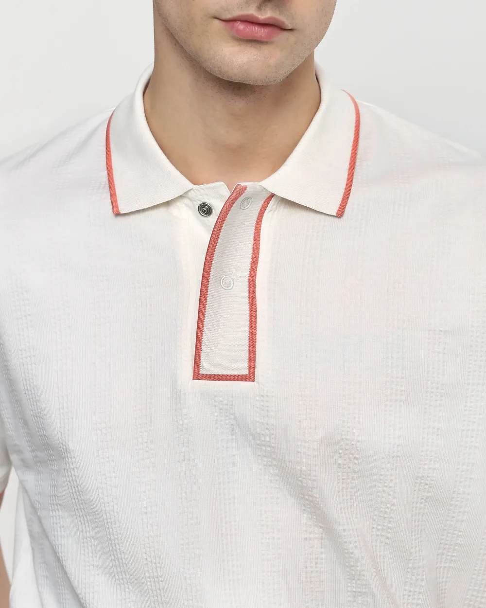 Daily Simple Soft And Comfortable White Polo Shirt