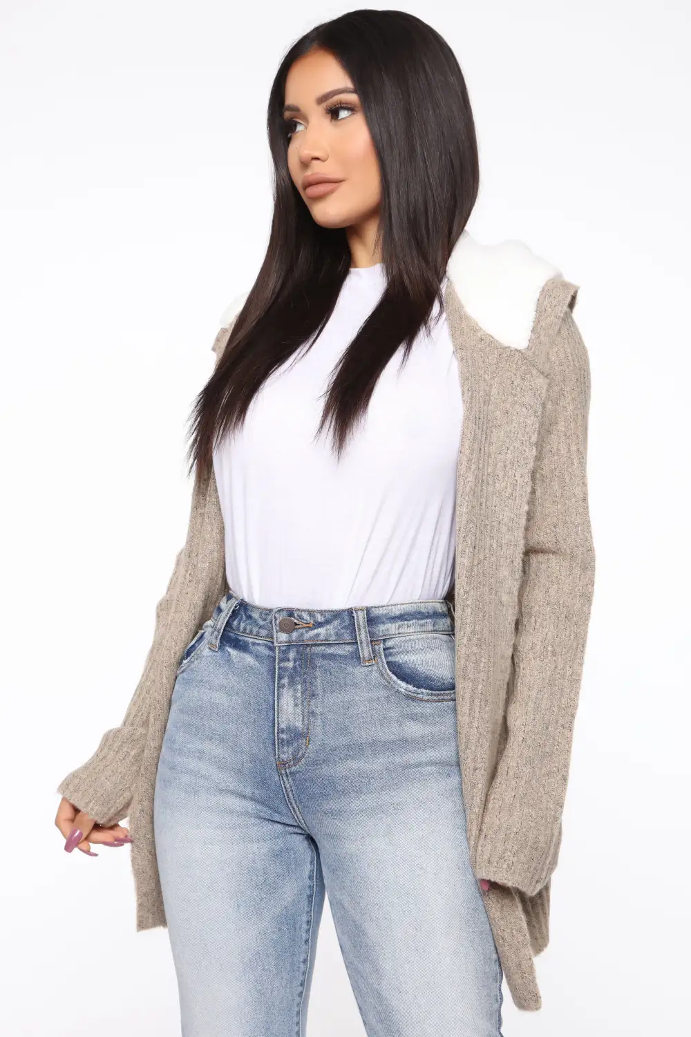 Far Gone Hooded Cardigan - Oatmeal