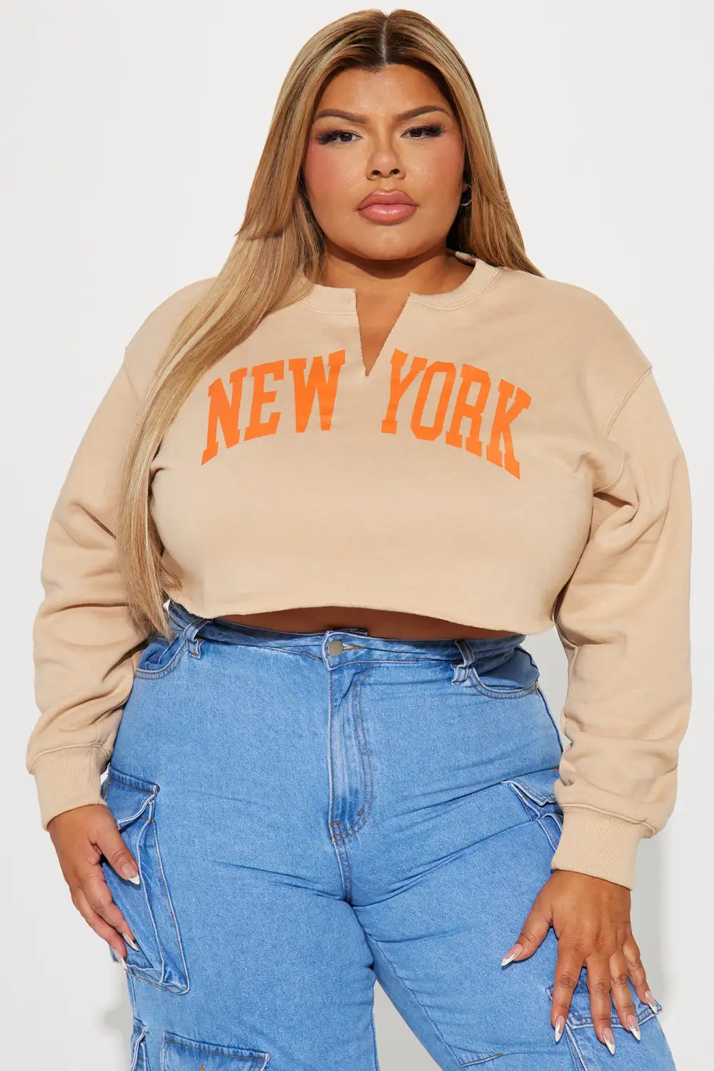 Nothing Like Me New York Sweatshirt - Taupe