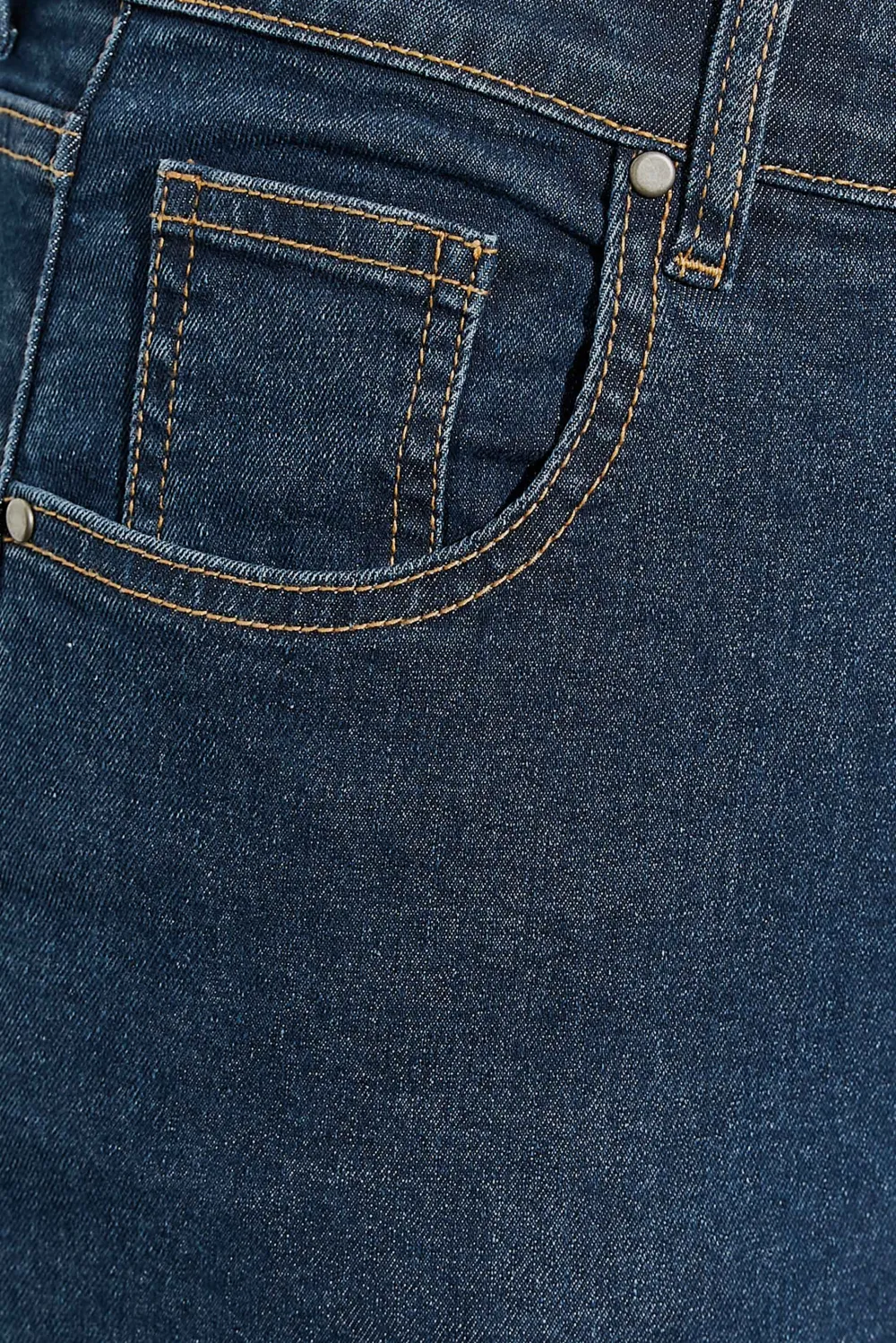 YOURS Curve Black Side Split Stretch Straight Leg Jeans