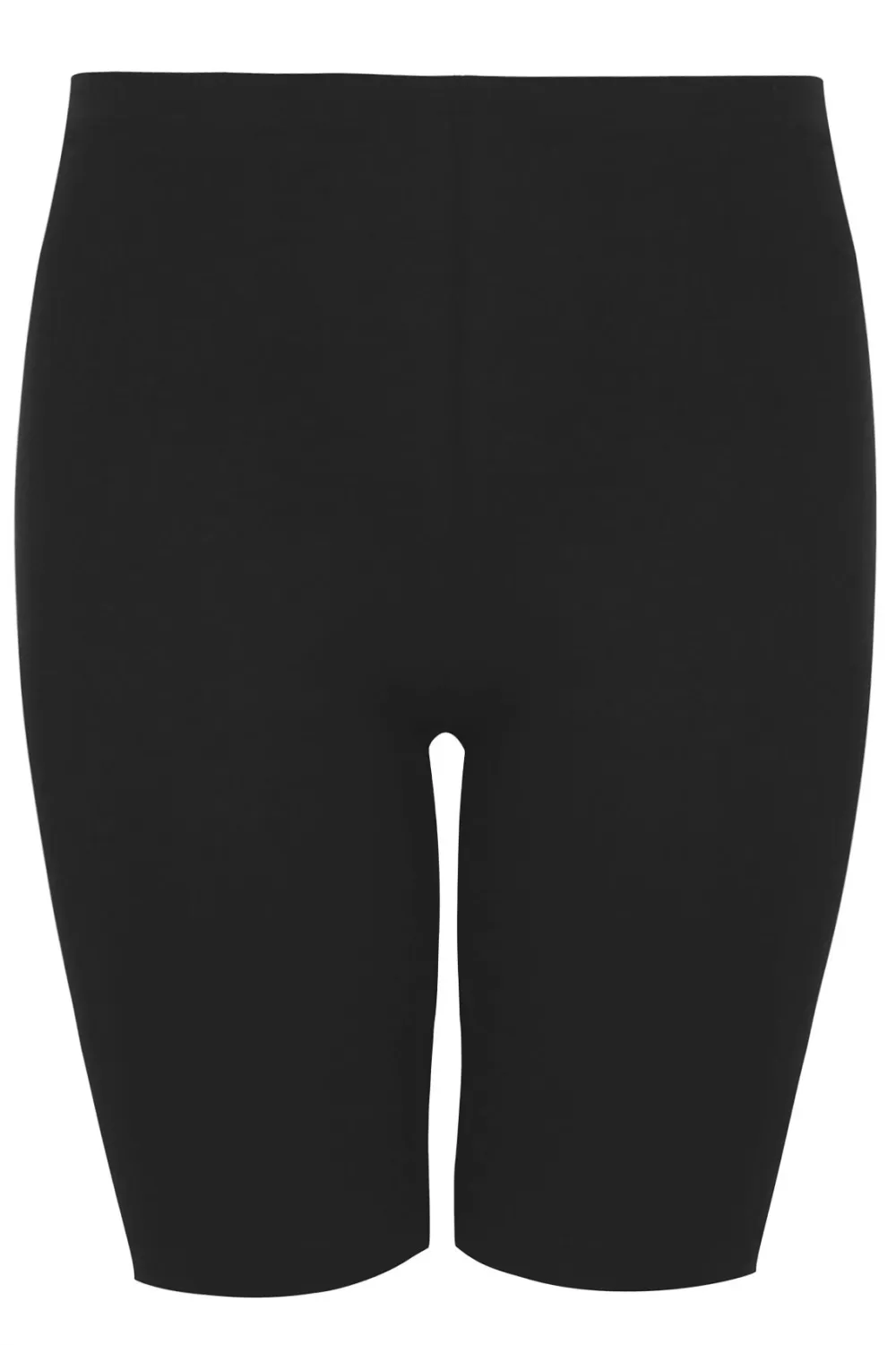 YOURS FOR GOOD Curve Black Essential Cotton Stretch Cycling Shorts
