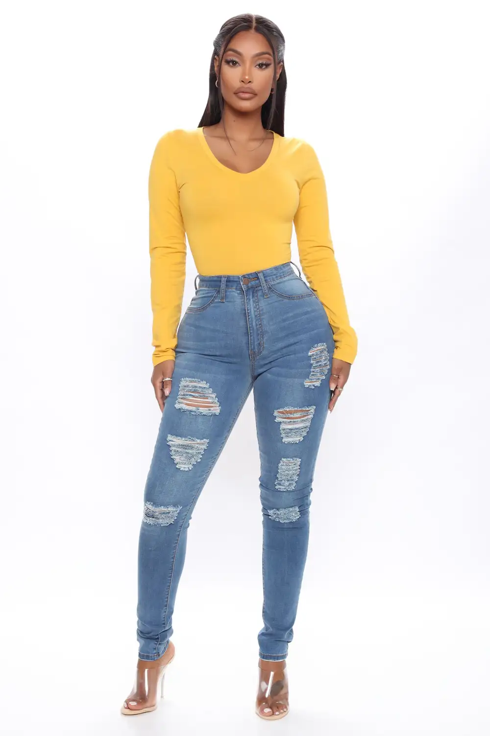 Voted Most Liked Bodysuit - Mustard