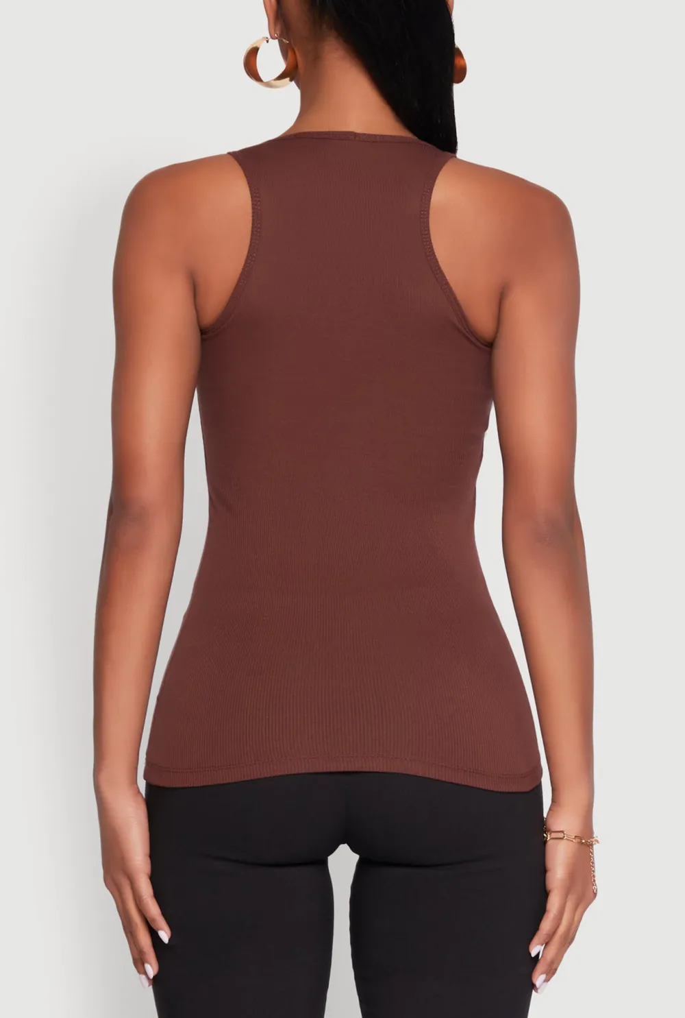 Solid Color Ribbed Vest