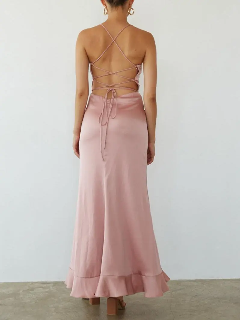 Kimber Floral Ruffle Maxi Dress