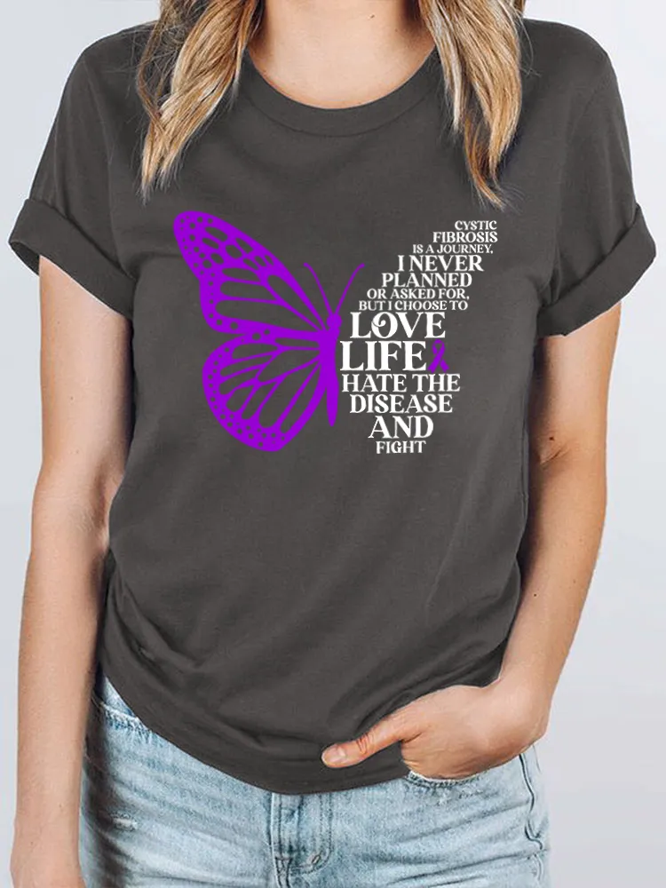 Women's I Will Remember For You Dementia Alzheimer's Disease Awareness Print T-Shirt