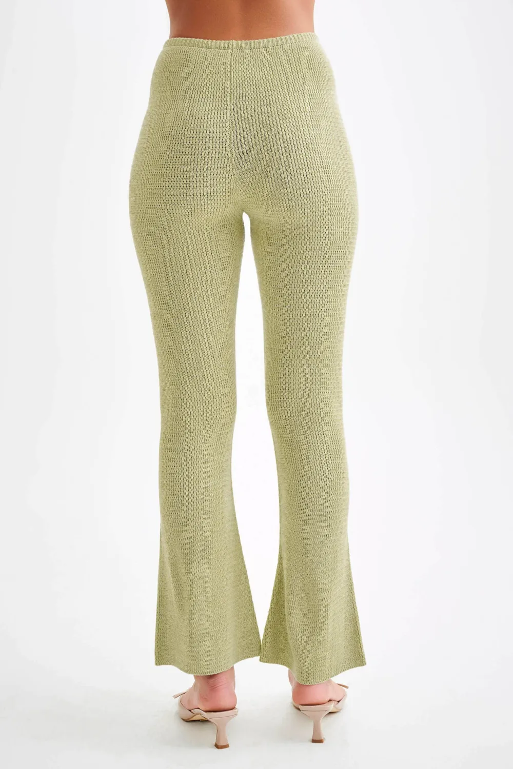 Casual Style Straight Leg Knit Pant