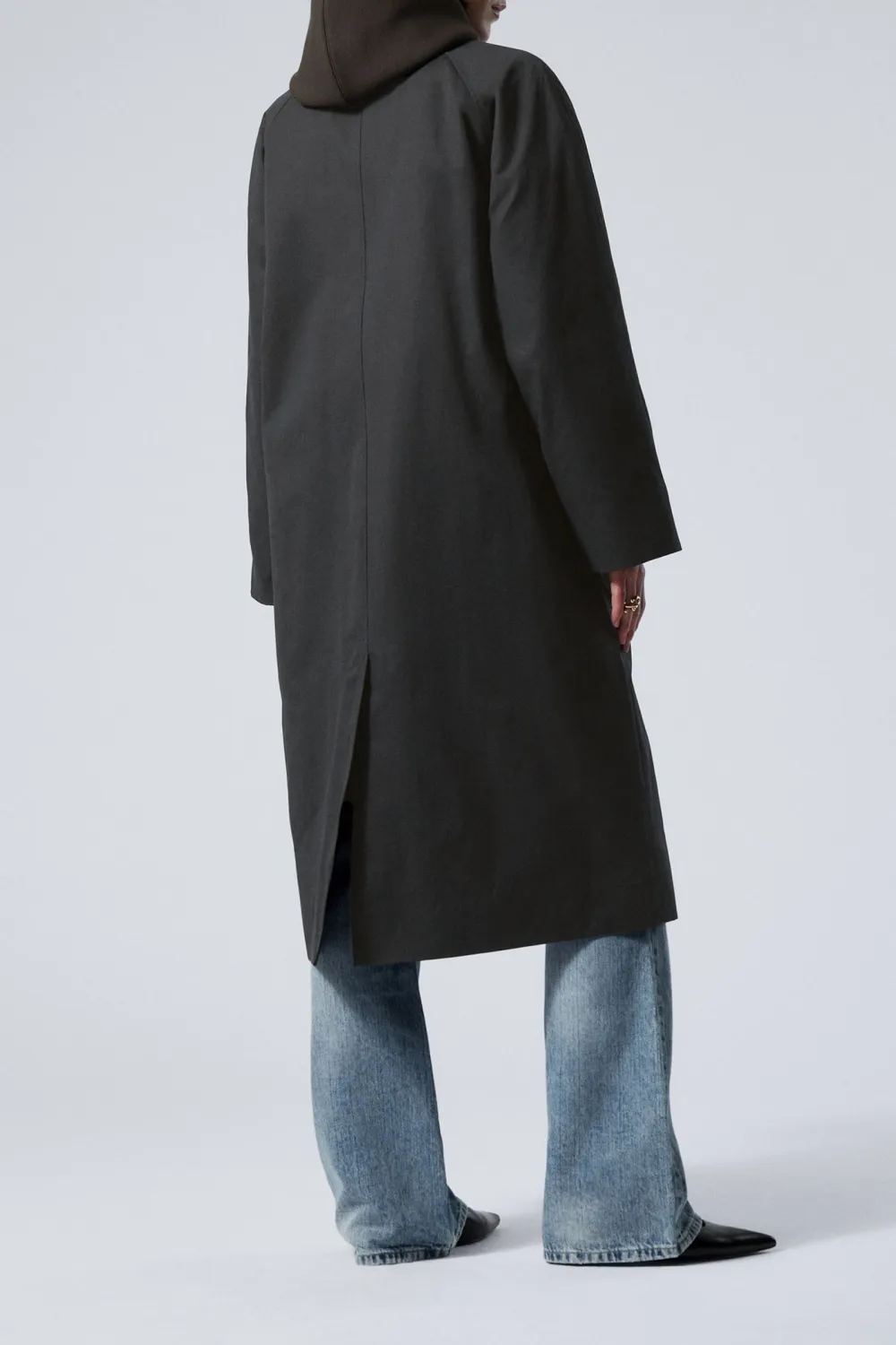 Oversized Raglan Sleeve Long Coat