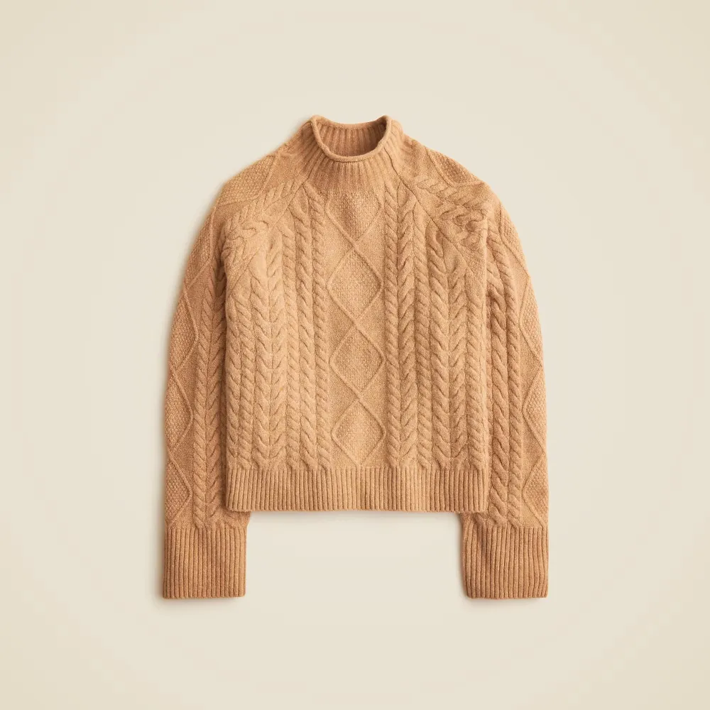 Crew Neck Cable-Knit Sweaters