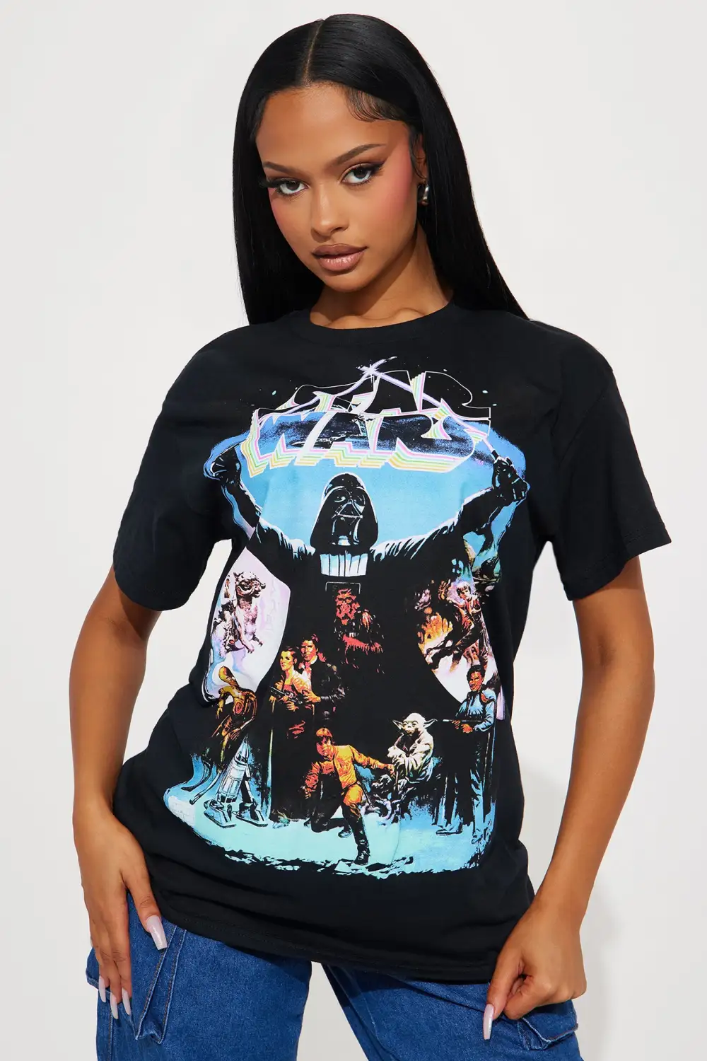 Dark Side Star Wars Graphic Tshirt - Black