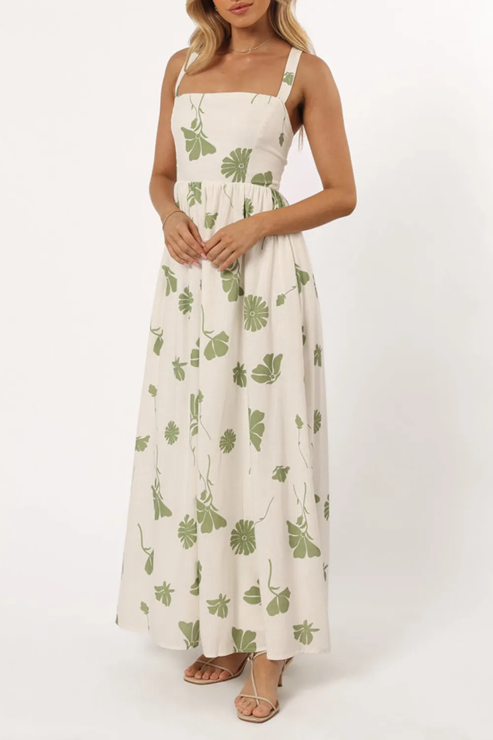 SWEET PRINT STRAP DRESS