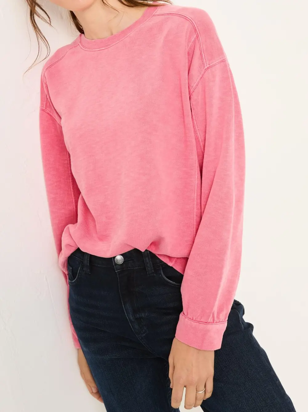 Gia Blush Pink Crew Sweat Top
