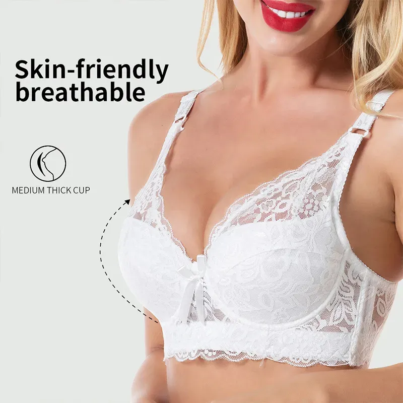 Plus Size Sexy Crop Top Push-up Bras 48D