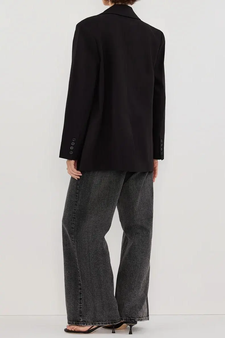 BLACK OVERSIZED BOYFRIEND BLAZER