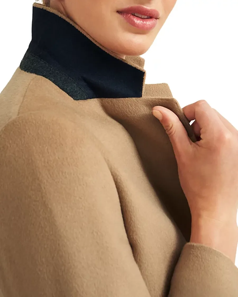 Flap Pockets at Front Wool Coat