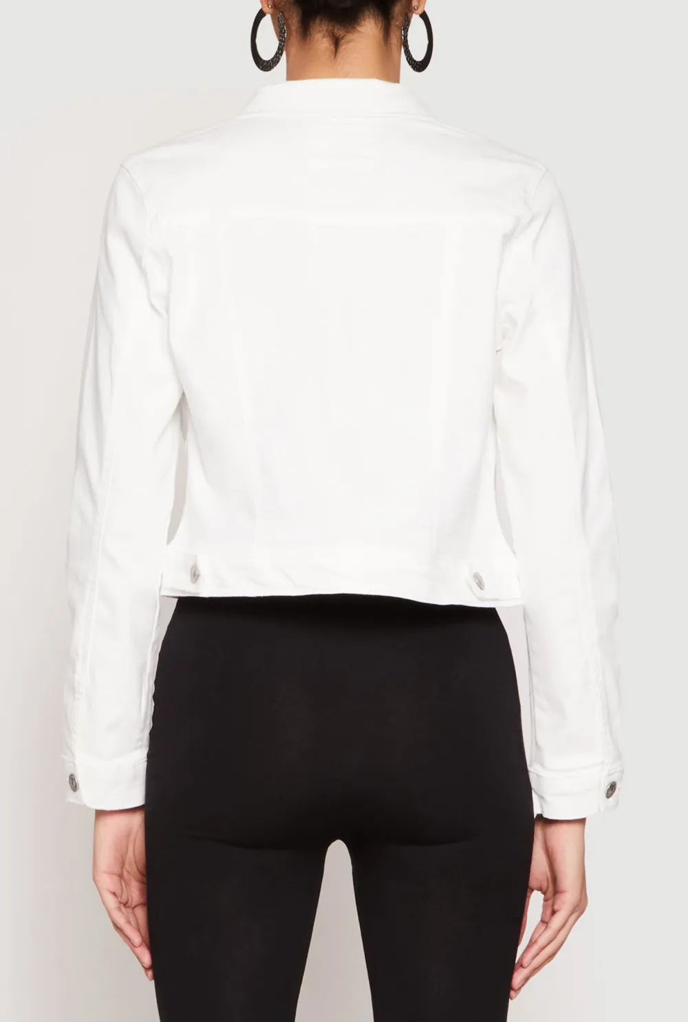 Collar And Crop Top Jacket