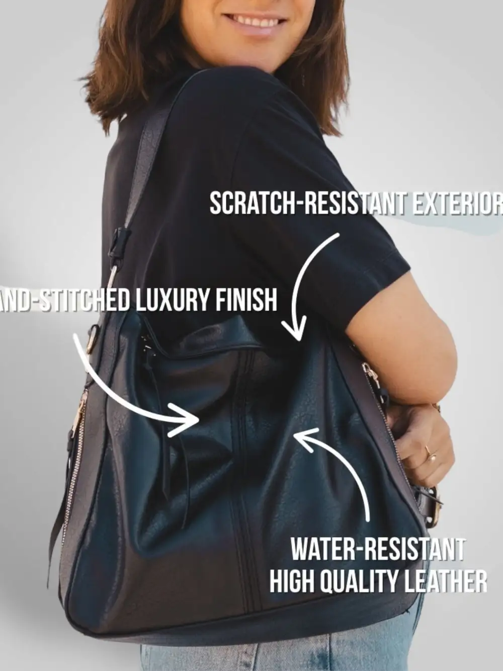 Structured Canvas Handbag