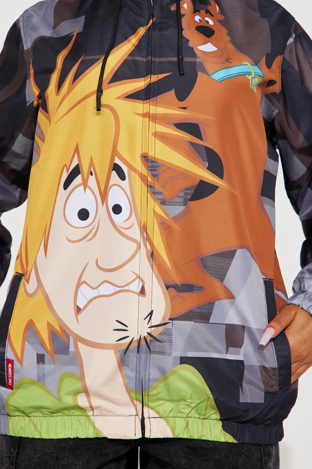 Scooby Doo Where Are You Windbreaker - Black