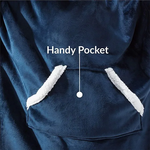 Women's Christmas Couple‘s Pajamas Nightgown Hoodie Blanket Wearable Blanket Grid / Plaid Pure Color Plush Simple Comfort Xmas Home Party Fleece Warm Gift Patchwork Pocket Fall Winter Black Gray