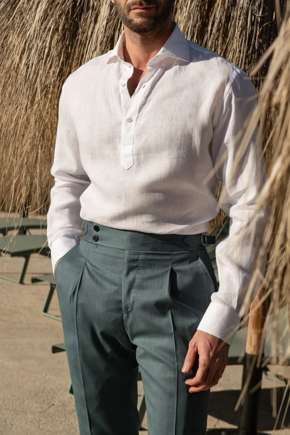 White Linen Shirt