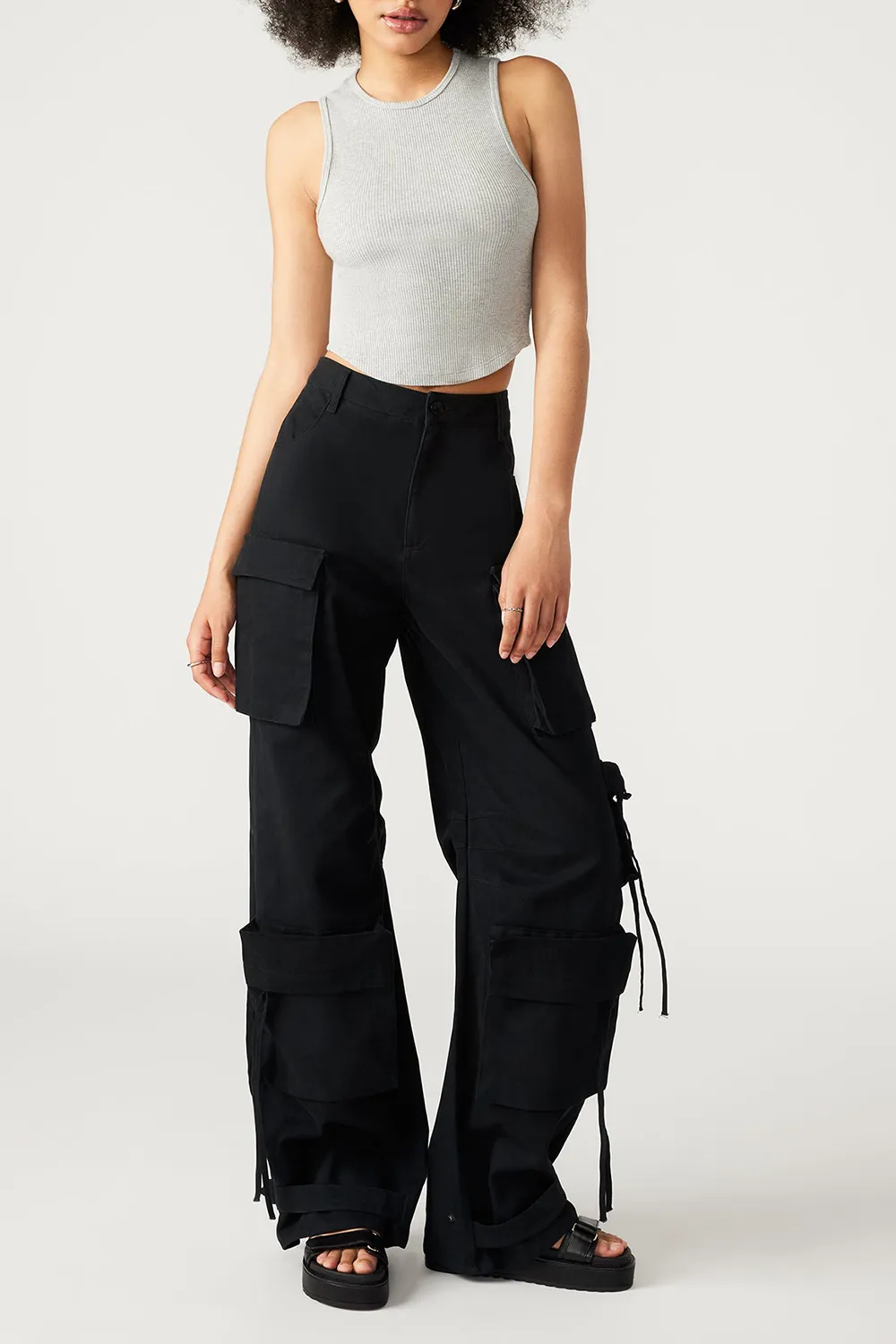 MID CARGO PANT BLACK