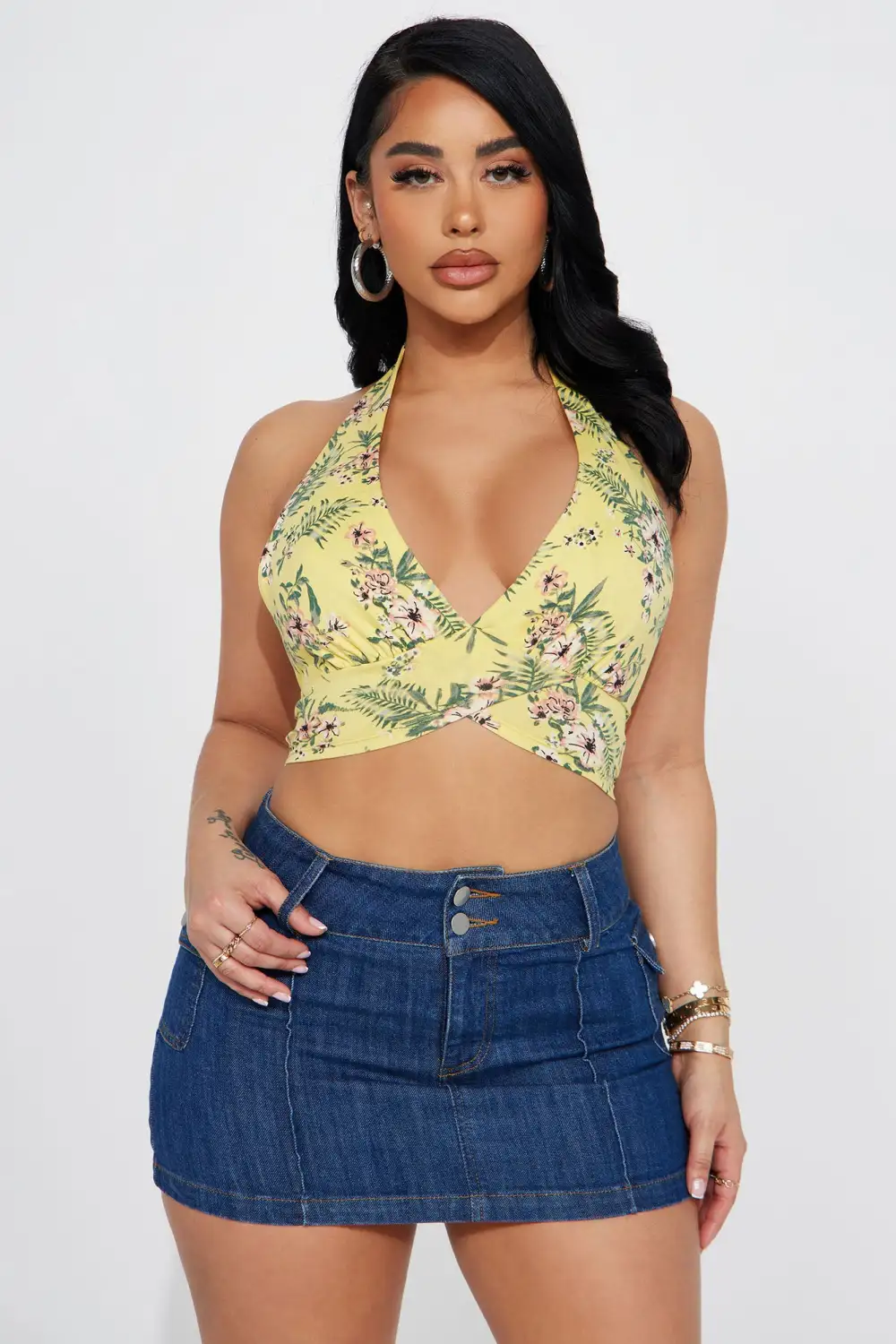 I'm A Lady Halter - Yellow/combo
