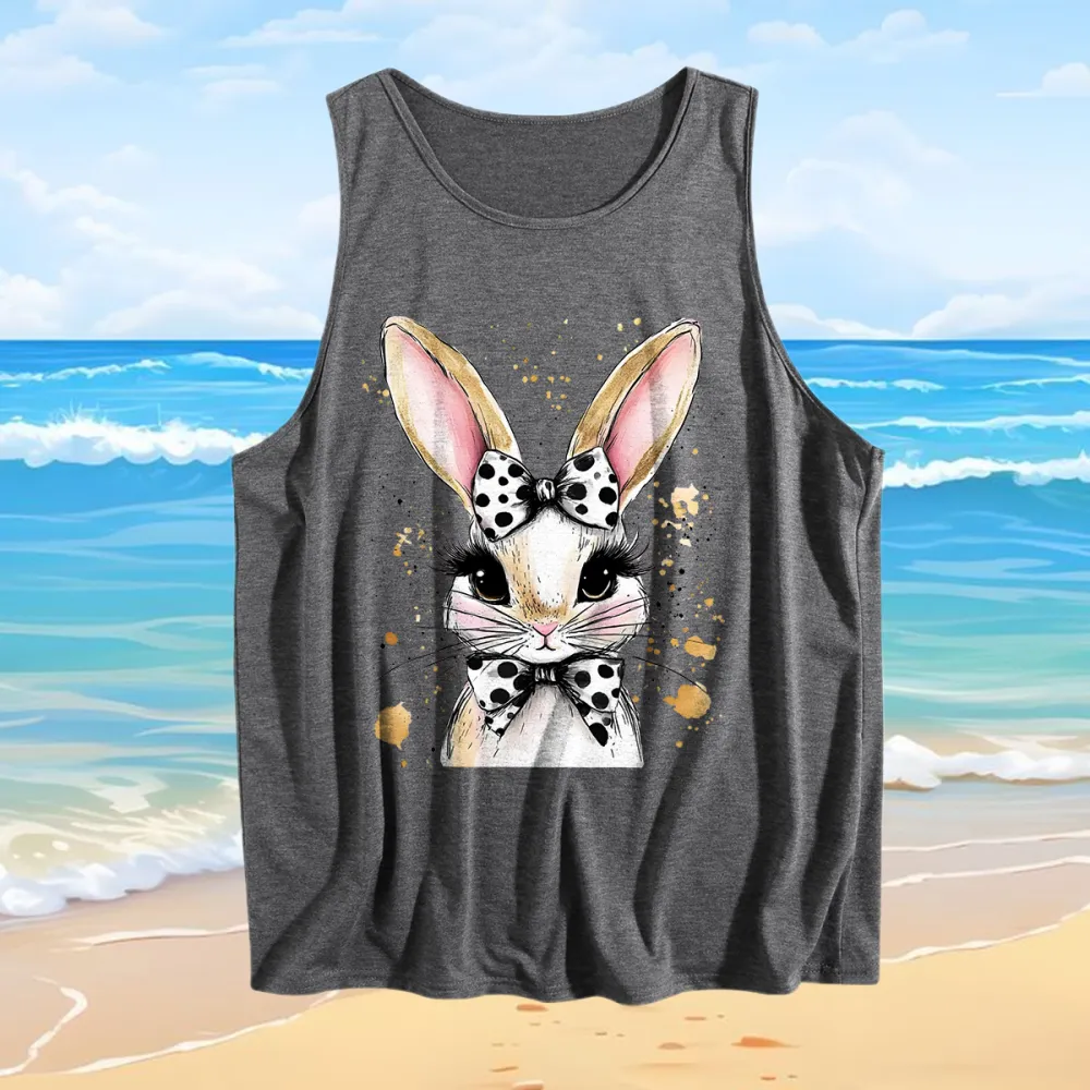 Vest Easter Bunny Women's Crew Neck Print