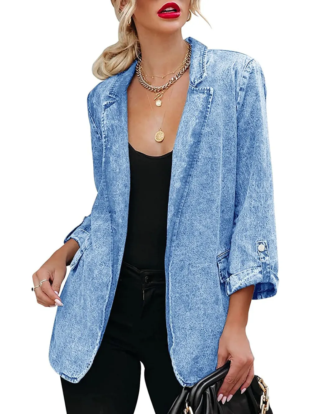 Women's Long Sleeve Loose Coat Top