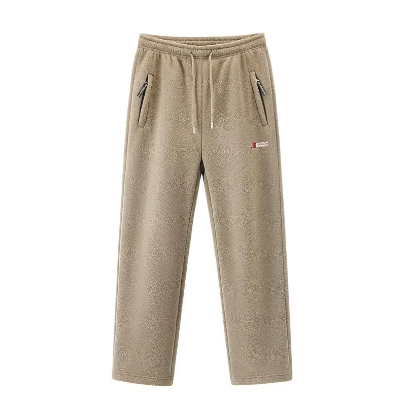 Men'S Outdoor Heavyweight Fleece Jacket&Men's Winter Outdoor Sports Fleece Pants-2 price set - Double-Sided Warm Hooded Coat With Full Zip, Multi Pockets & Machine Washable Polyester For Camping Hiking Casual Wear