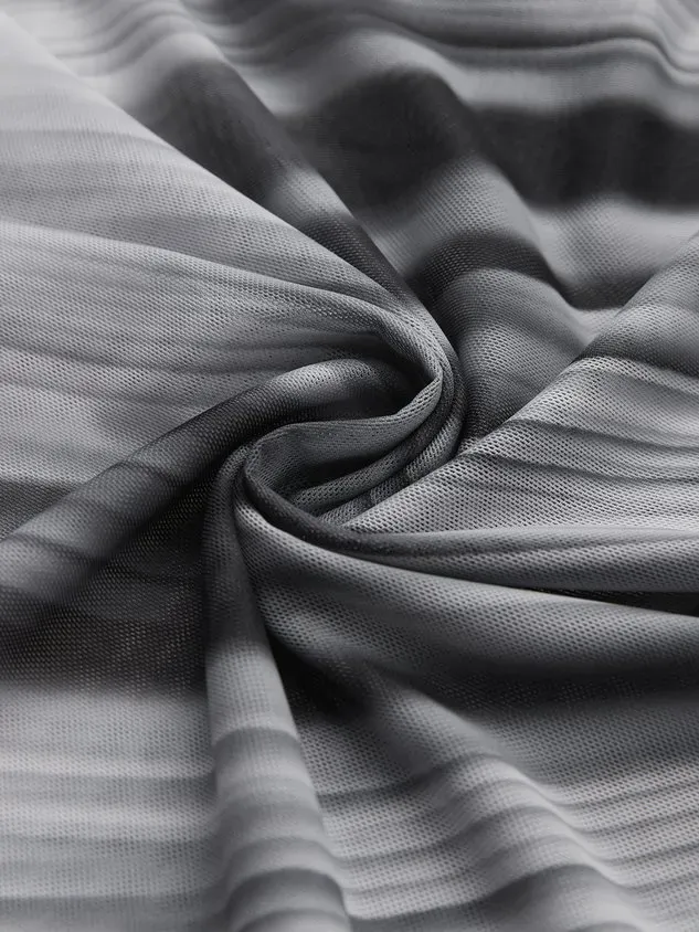 Casual Abstract Printing V Neck Swimdress Two-Piece Set