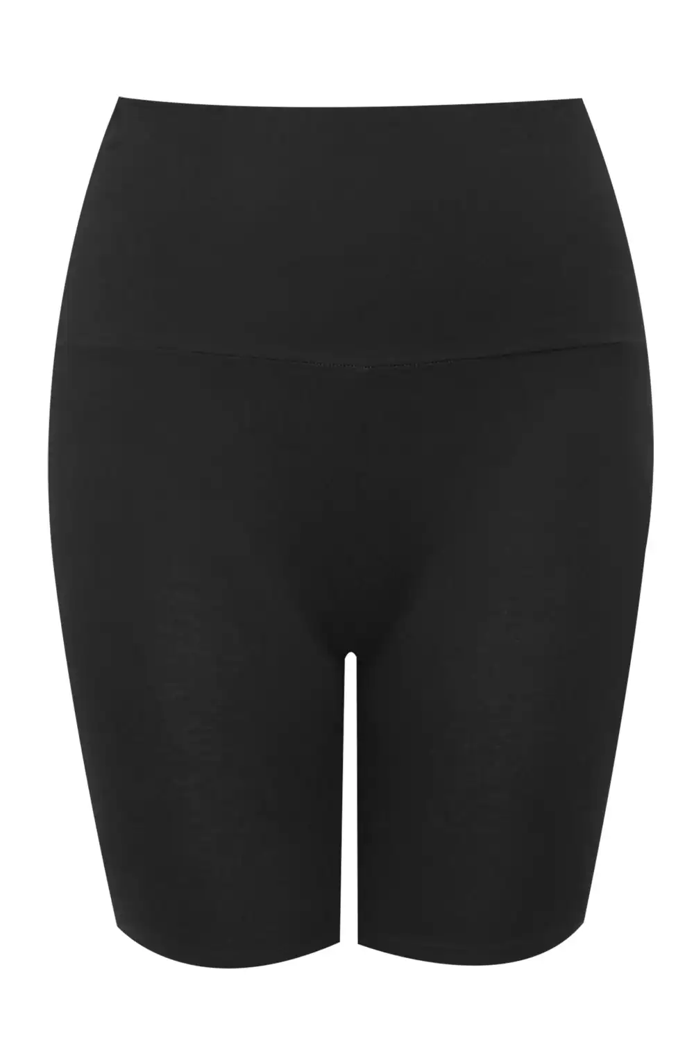 YOURS Curve Black TUMMY CONTROL Soft Touch Stretch Cycling Shorts