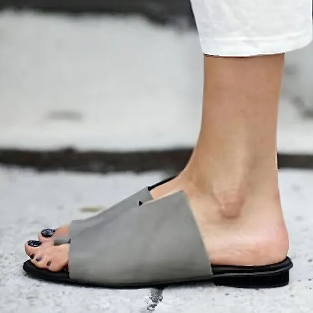 Women's Sandals Slippers Boho Bohemia Beach Flat Sandals Orthopedic Sandals Bunion Sandals Outdoor Daily Beach Summer Spring Flat Heel Open Toe Classic Casual Minimalism Polyester Synthetics Loafer